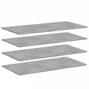 Ripiani Libreria 4 pz Grigio Cemento 100x50x1,5 cm Truciolato cod mxl 59827