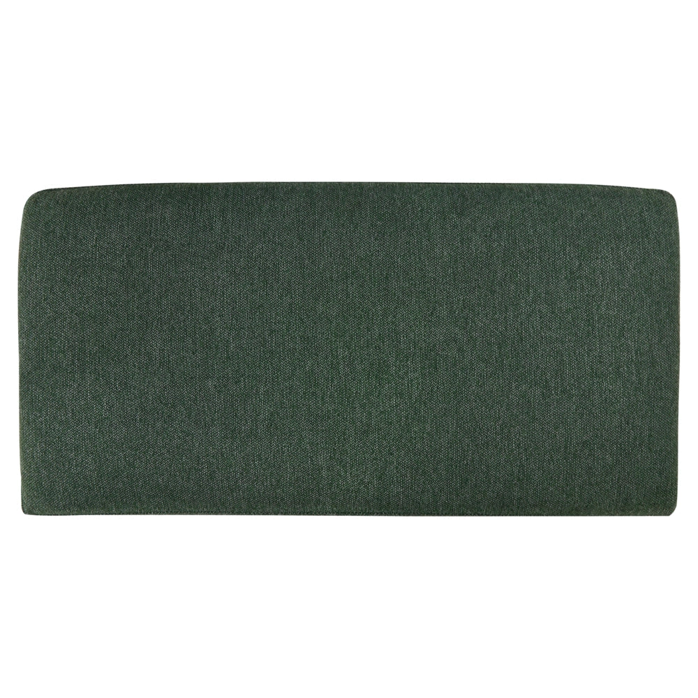 Divano angolare in poliestere verde scuro 192 x 155 Divano a 2 posti imbottito con gambe in metallo, tessuto e schienale imbottito, moderno e minimalista