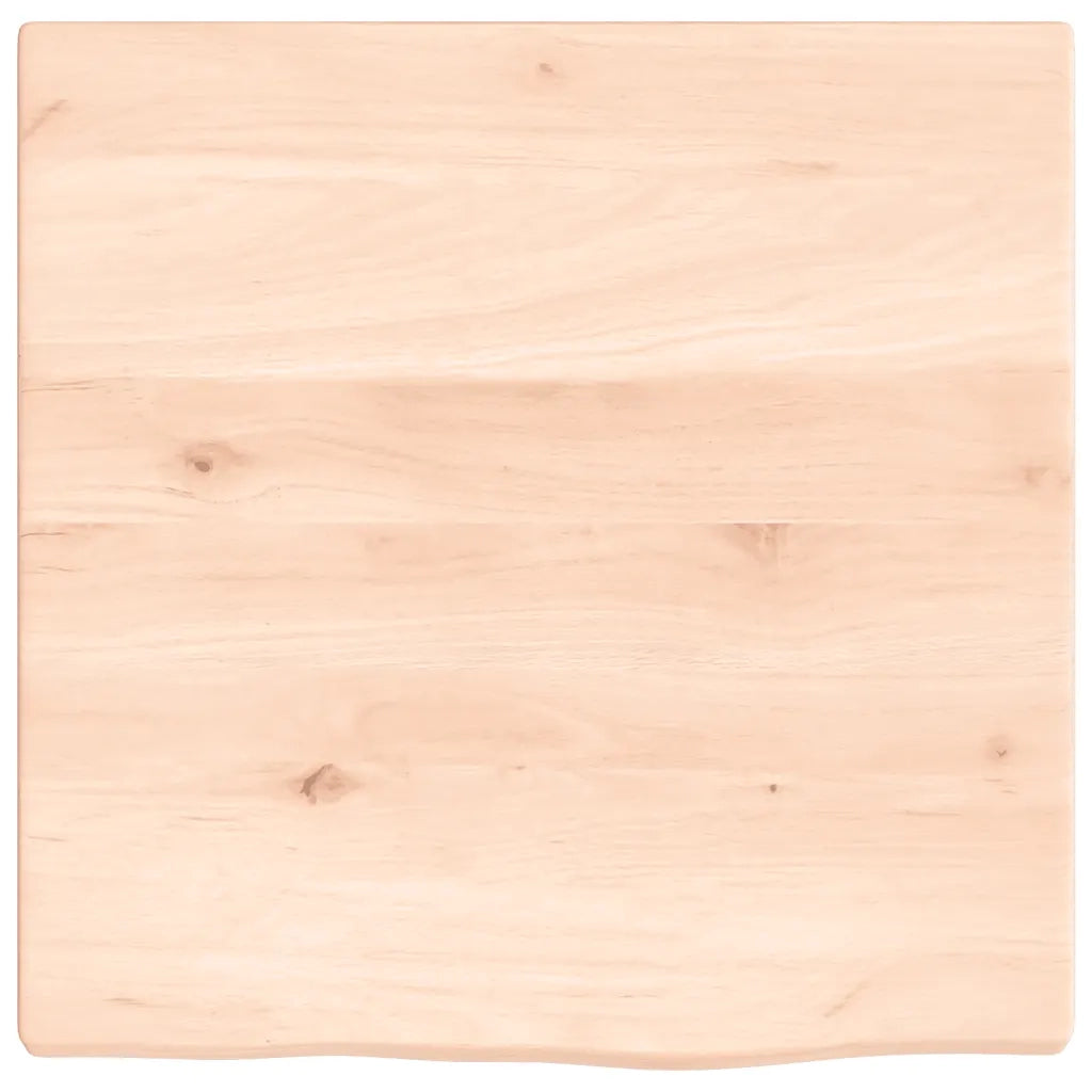 Piano Bagno 40x40x2 cm in Legno Massello Non Trattato