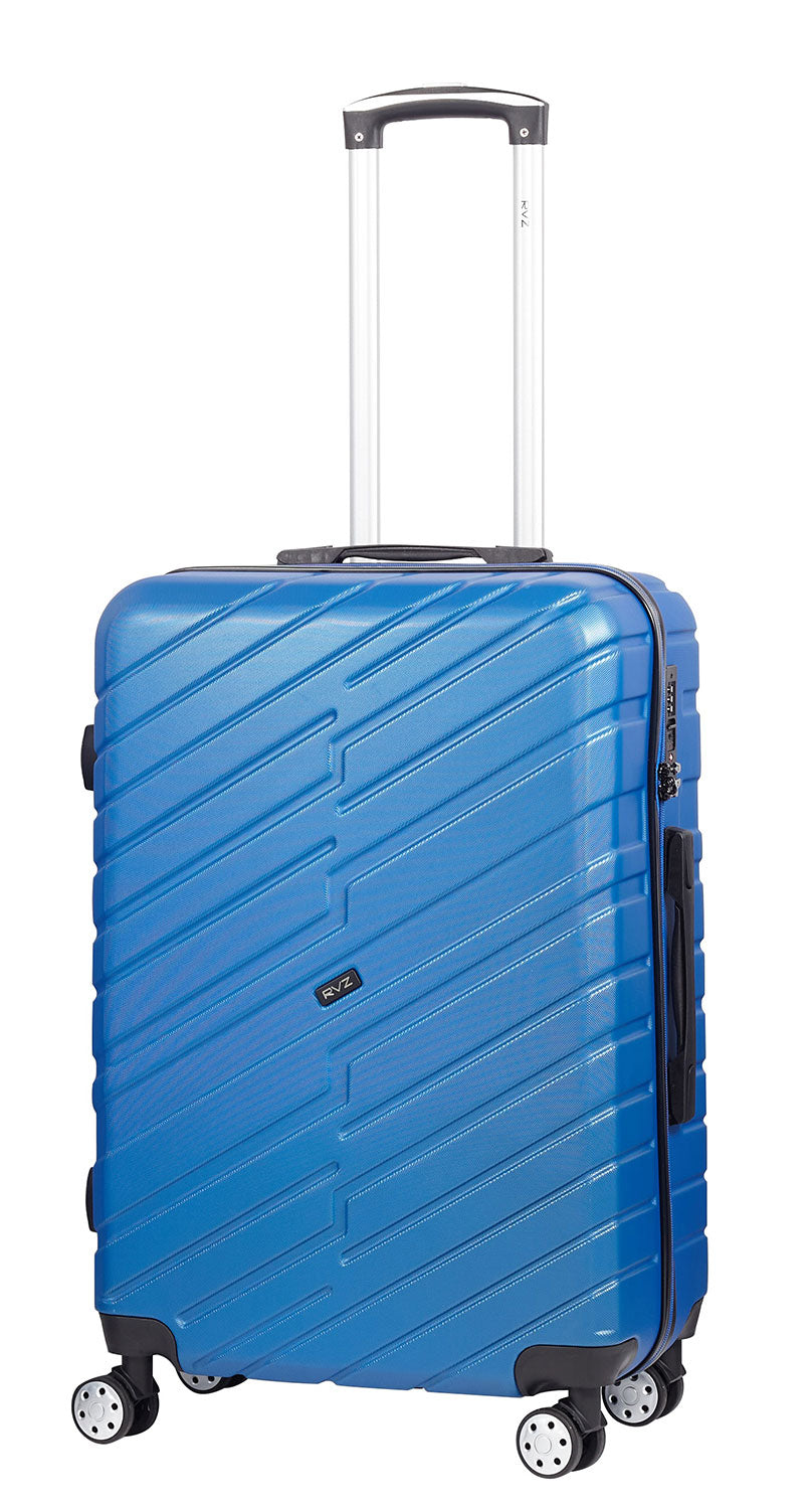 Trolley Valigia Media Rigido 4 Ruote TSA in ABS Ravizzoni Cuba Blu