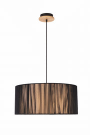 Lampada a sospensione Candellux Kioto 3xE27 nera Ø45