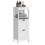 Mobile bagno indipendente mobile contenitore comodino mobile angolare con 2 cassetti bianco 12_0006504