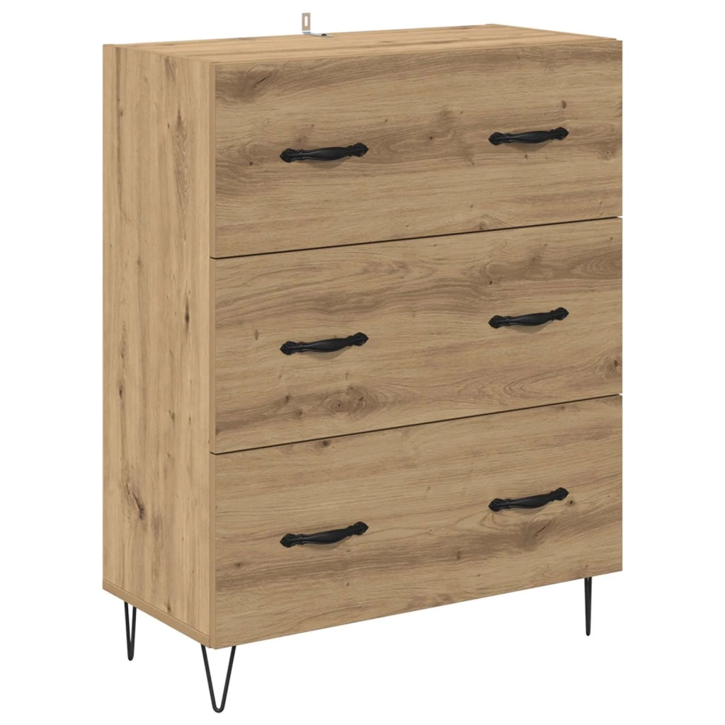 Credenza con cassetto Rovere artigianale 69,5 x 34 x 90 cm 881496