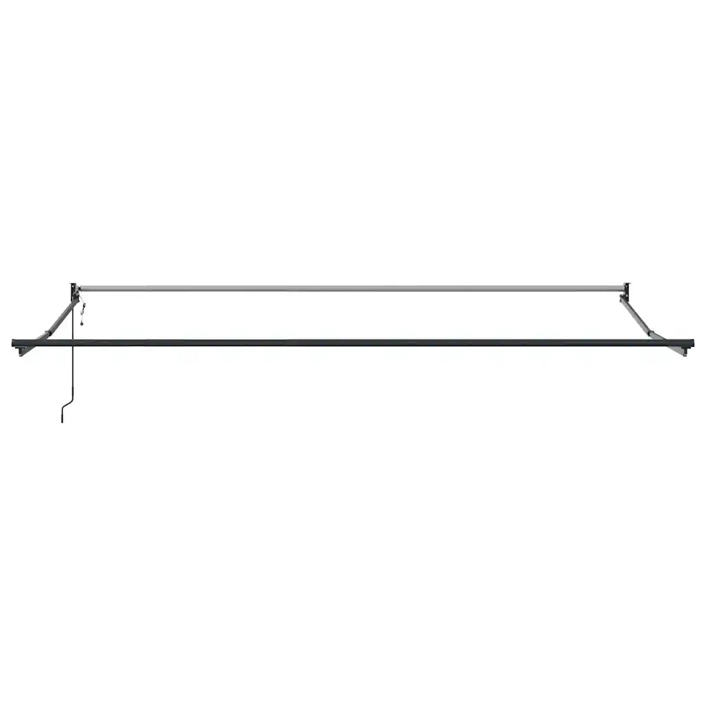 Tenda Retrattile Antracite e Bianca 4x3 m Tessuto e Alluminio