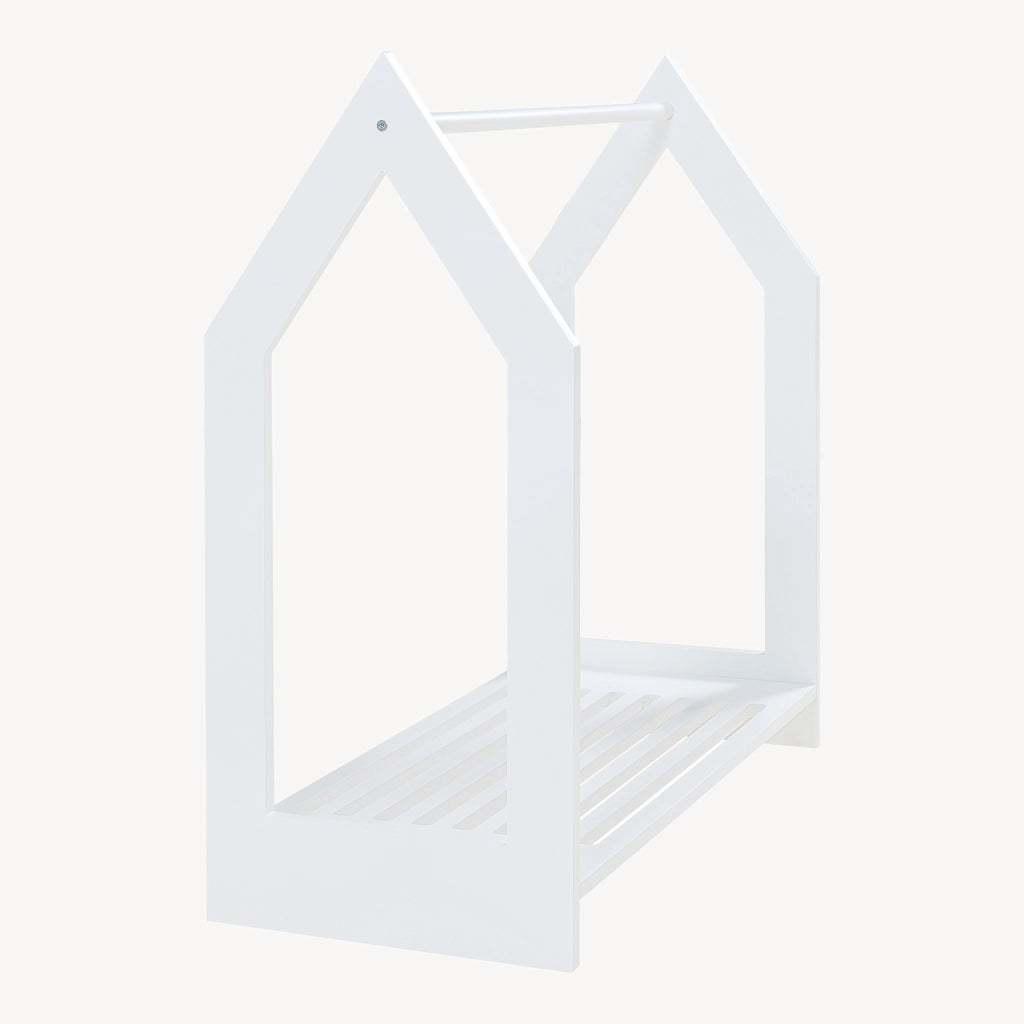 Appendiabiti Langeskov a Forma di Casetta Porta Abiti per Bambini 78x75x35 cm Bianco [en.casa]