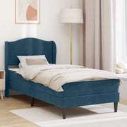 Struttura del letto con testiera-Giroletto Blu 100 x 200 cm Velluto 724252