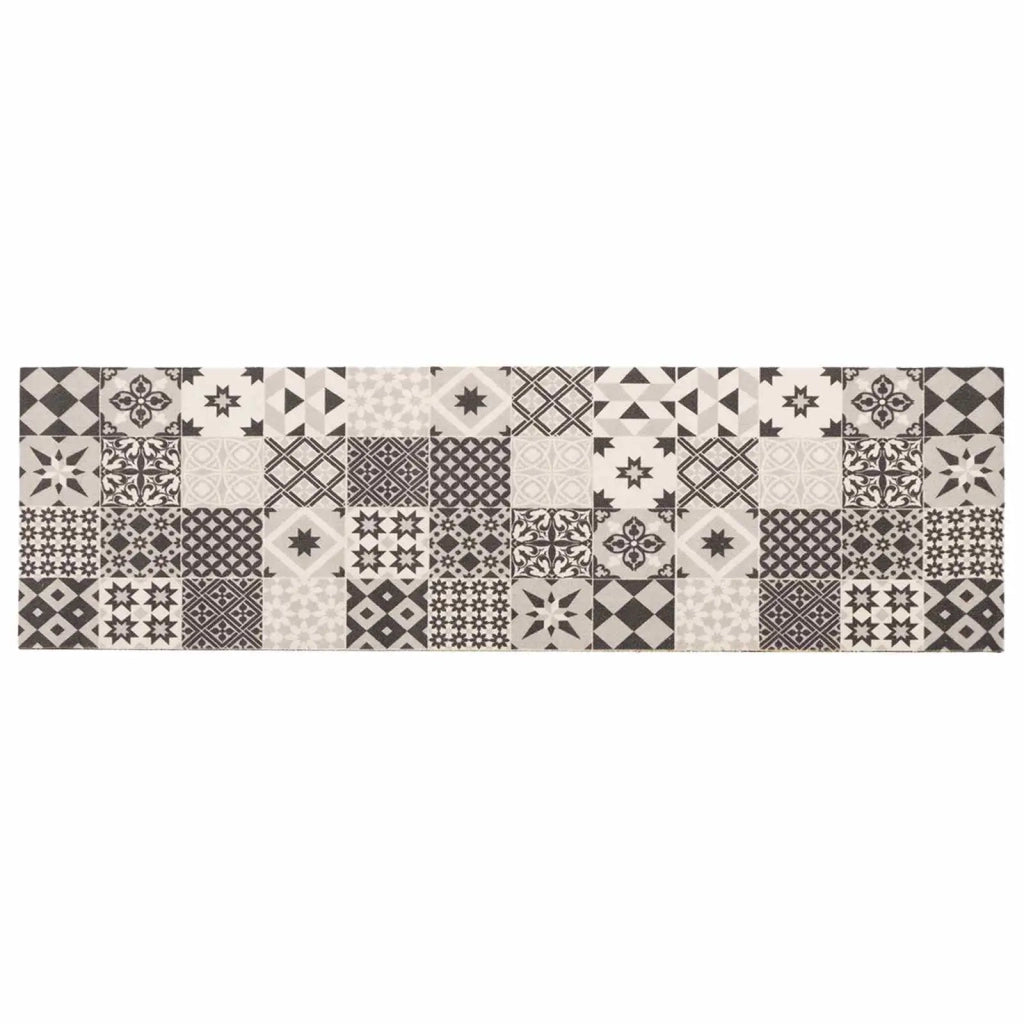 Tappeto da Cucina Mosaico grigio 300 x 60 cm 100% Poliammide 42045715