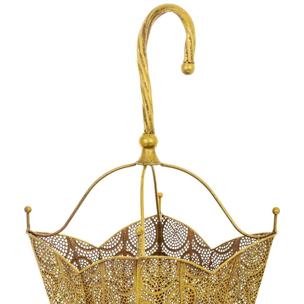 Portombrelli in metallo dorato 29x29x82,5h cm
