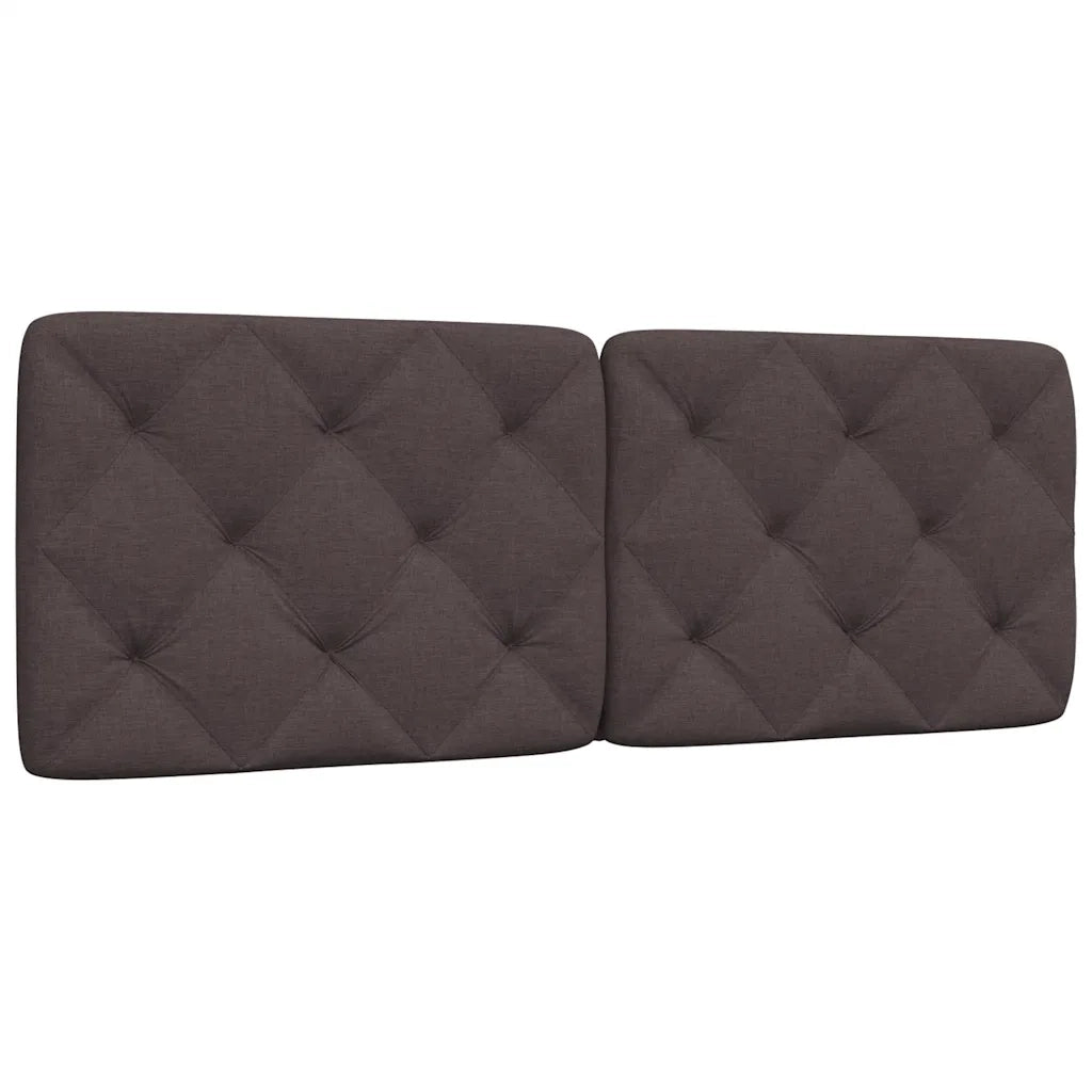 Cuscino Testiera Marrone Scuro 120 cm in Tessuto