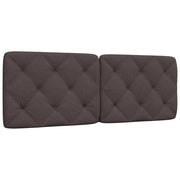 Cuscino Testiera Marrone Scuro 120 cm in Tessuto