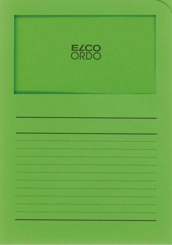Pannello di controllo L-map con finestra A4 10 pezzi - 220 x 310 mm Verde - EO-73695-62
