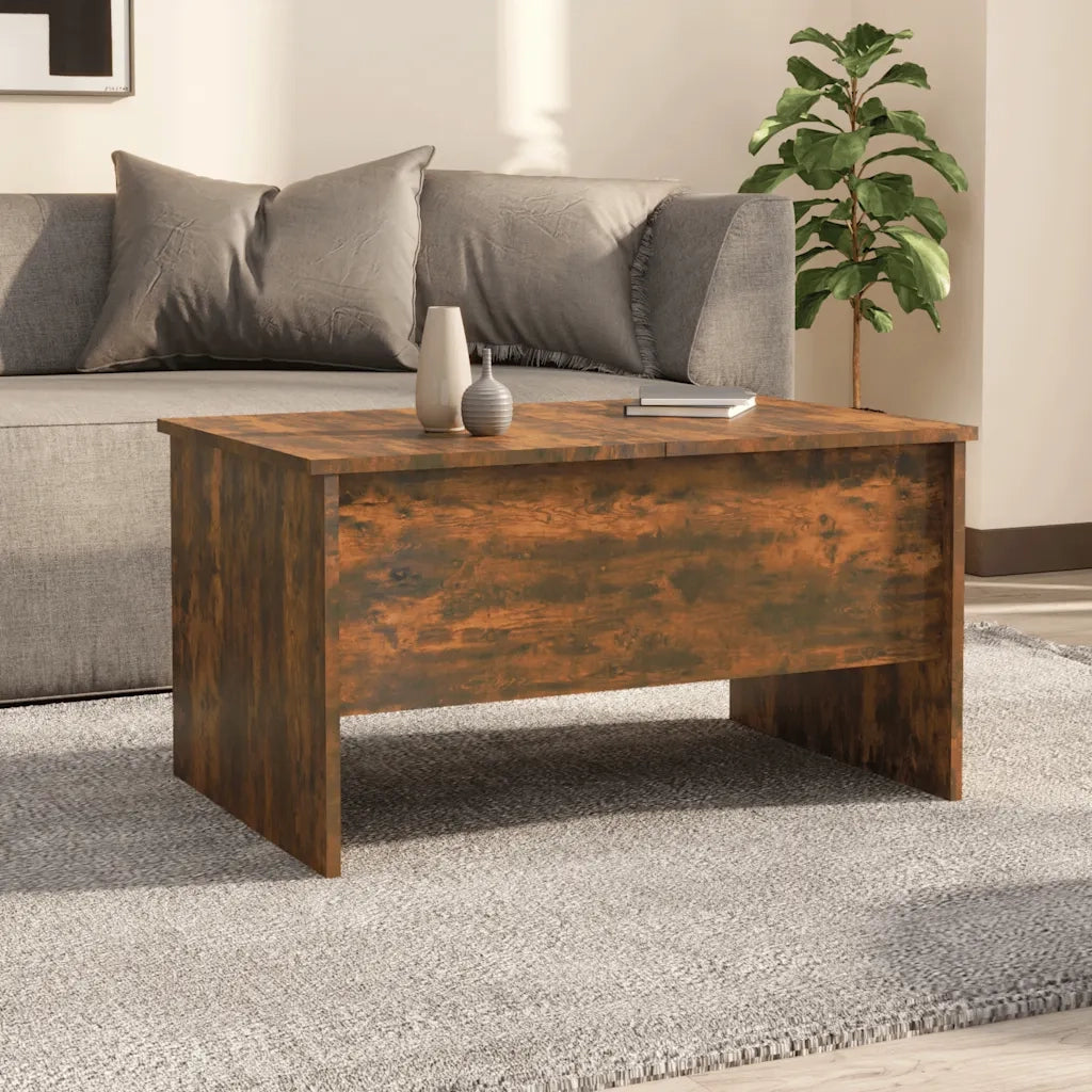 Tavolino da salotto | Tavolino da caff¨¨ | Tavolino da Soggiorno Rovere Fumo 80x50x42,5 cm Legno Multistrato