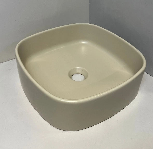 LAVABO QUADRATO FORIU' SABBIA MATT APP. 40X40 FO03