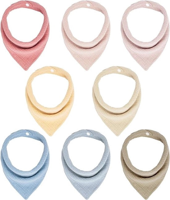 Schiappa per neonati e bimbi, schiappa a forma di triangolo, schiappa morbida e assorbente per neonati, schiappa con 4 spille regolabili, schiappa multifunzionale per bambini unisex, maschi, femmine, neonati, bambini di 6 mesi