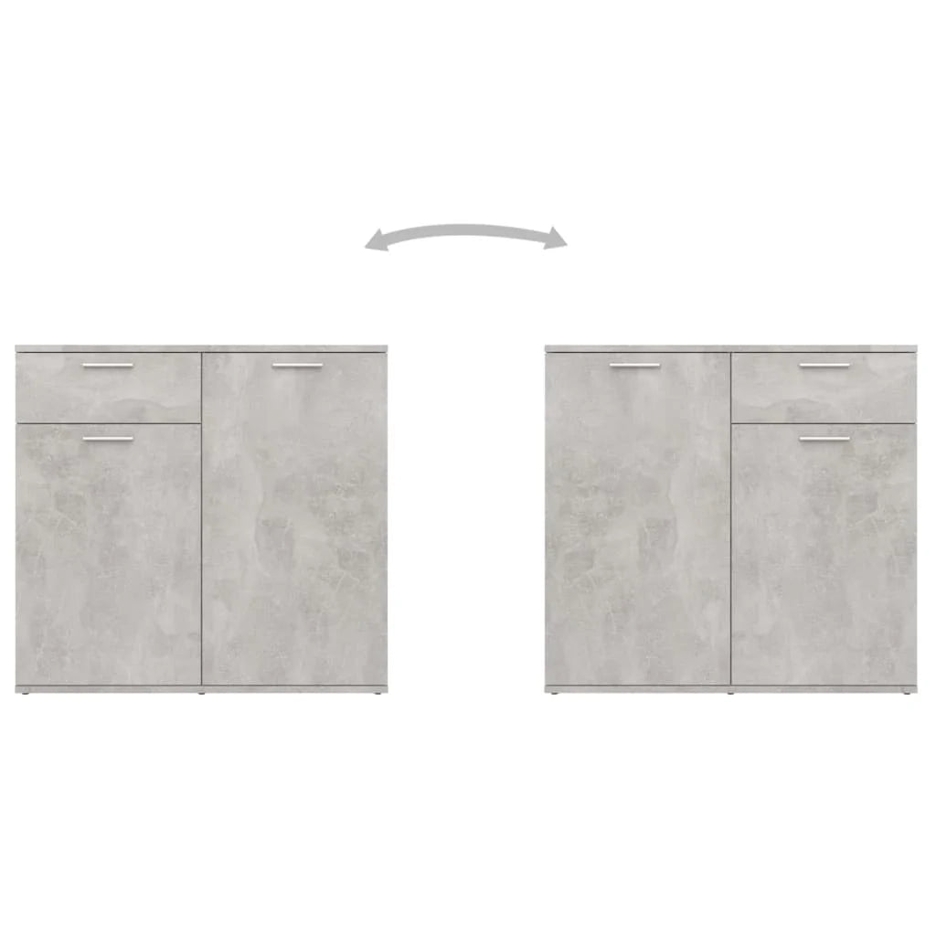 Buffet credenza cassettiera armadio mobile contenitore organizer per cucina soggiorno salotto 160 x 36 x 75 cm legno ingegnerizzato grigio 02_0031856