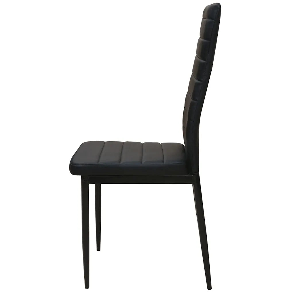 Set Tavolo e Sedie da Pranzo 5 pz Nero 242933