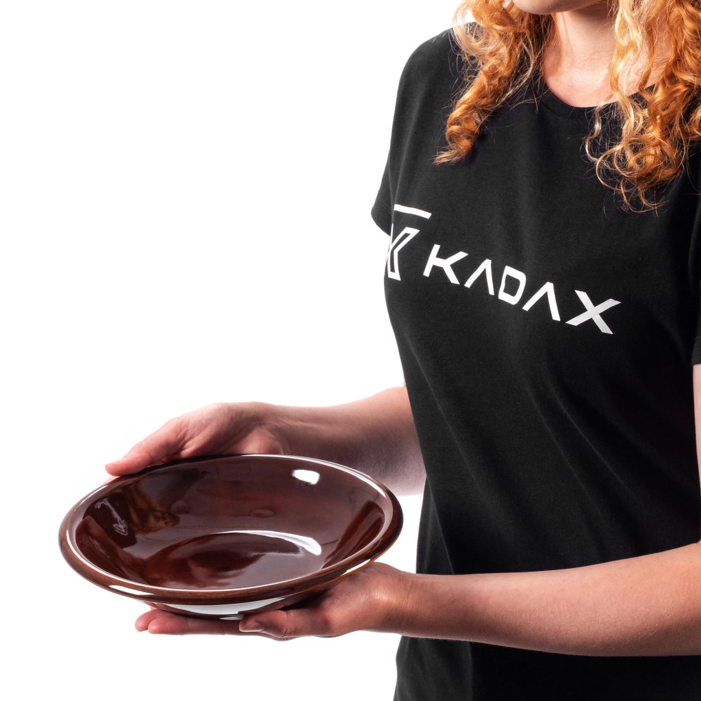 Set di 4 piatti piani profondi KADAX da 23 cm in gres ceramico.