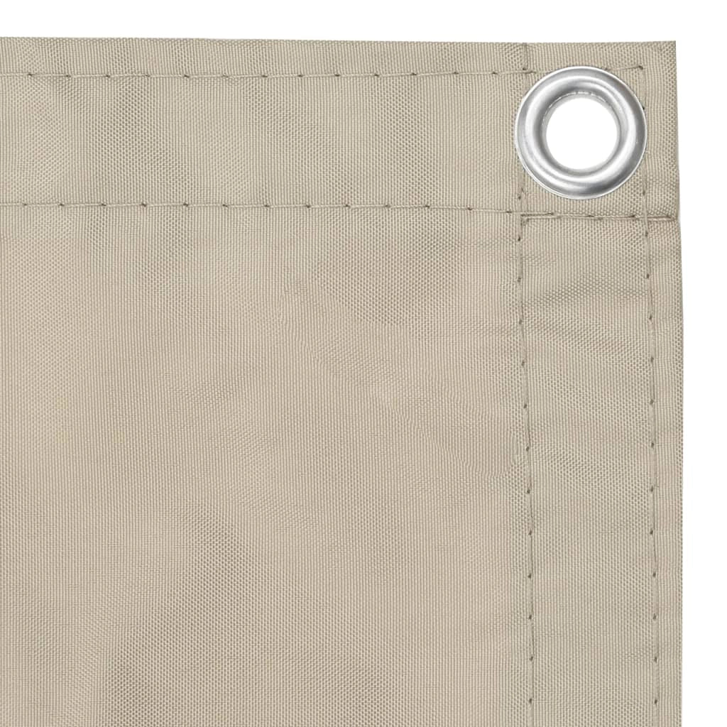 Schermo per balcone schermo per la privacy 120 x 500 cm tessuto Oxford beige 02_0010021