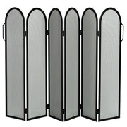 Parastufa acciaio nero 6 ante componibili h.85  l.135 cm. Made in Italy