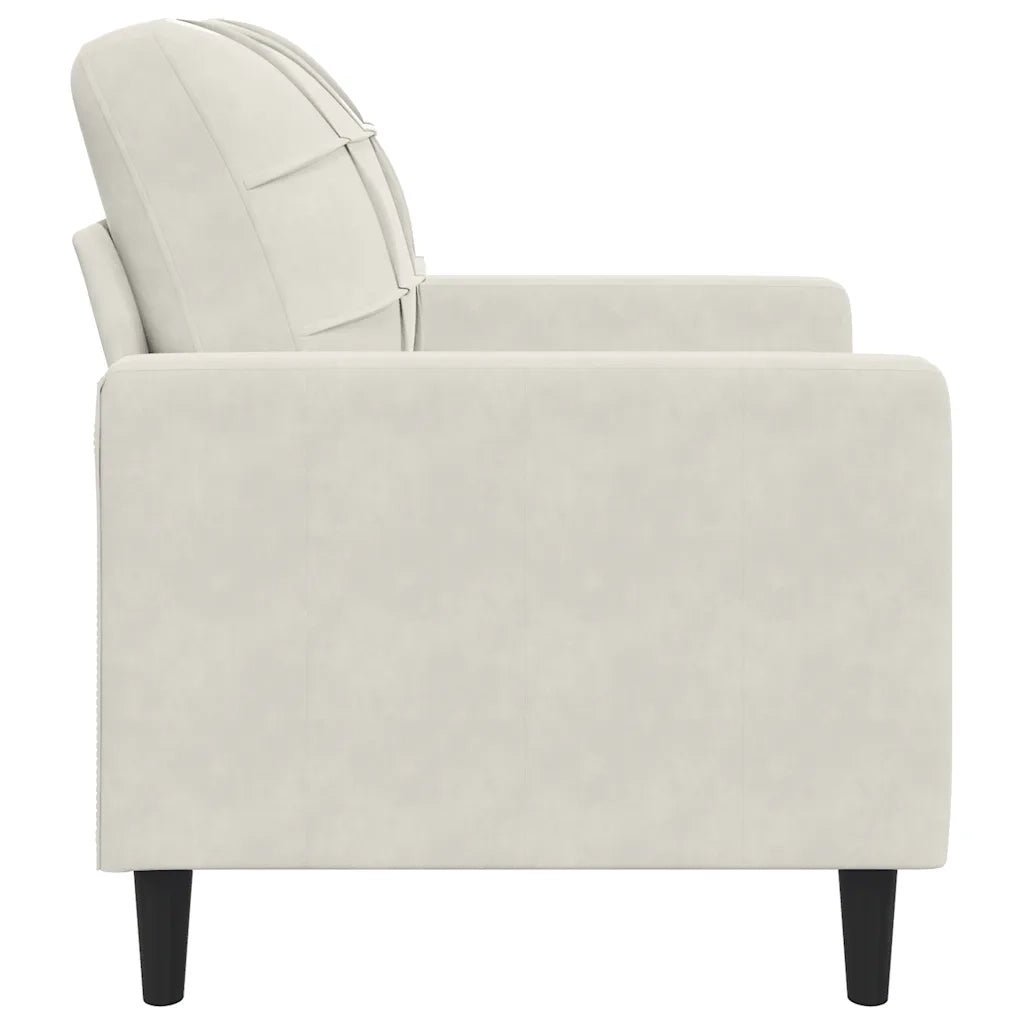 Poltrona-Poltroncina-Divano Sedia Crema 60 cm Velluto 912433