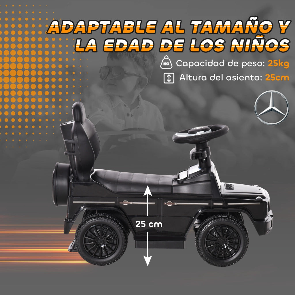Correpasillo per Bambini Mercedes G350 ¨C zephmum ¨C Nero 85.5x40.5x95 cm