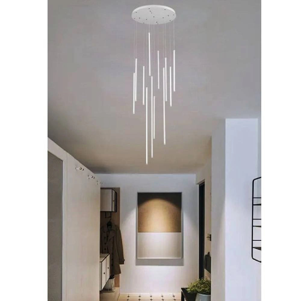 Trade Shop - Lampadario Sospeso 105w Moderno Pendenti Led Bianco Luce 6500k 4000k 3000k Lp-45b -
