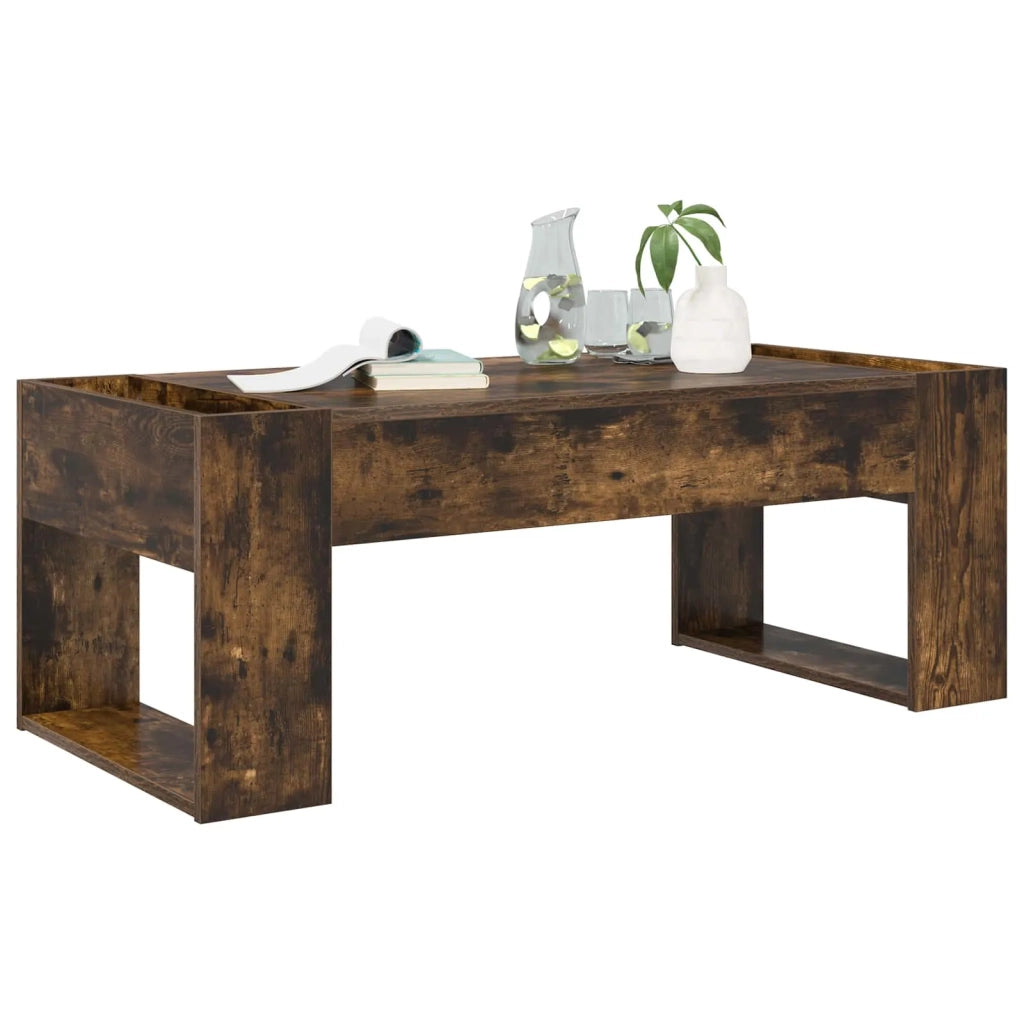 Tavolino da salotto | Tavolino da caff¨¨ | Tavolino da Soggiorno Rovere fum¨¦ 110 x 50 x 41 cm