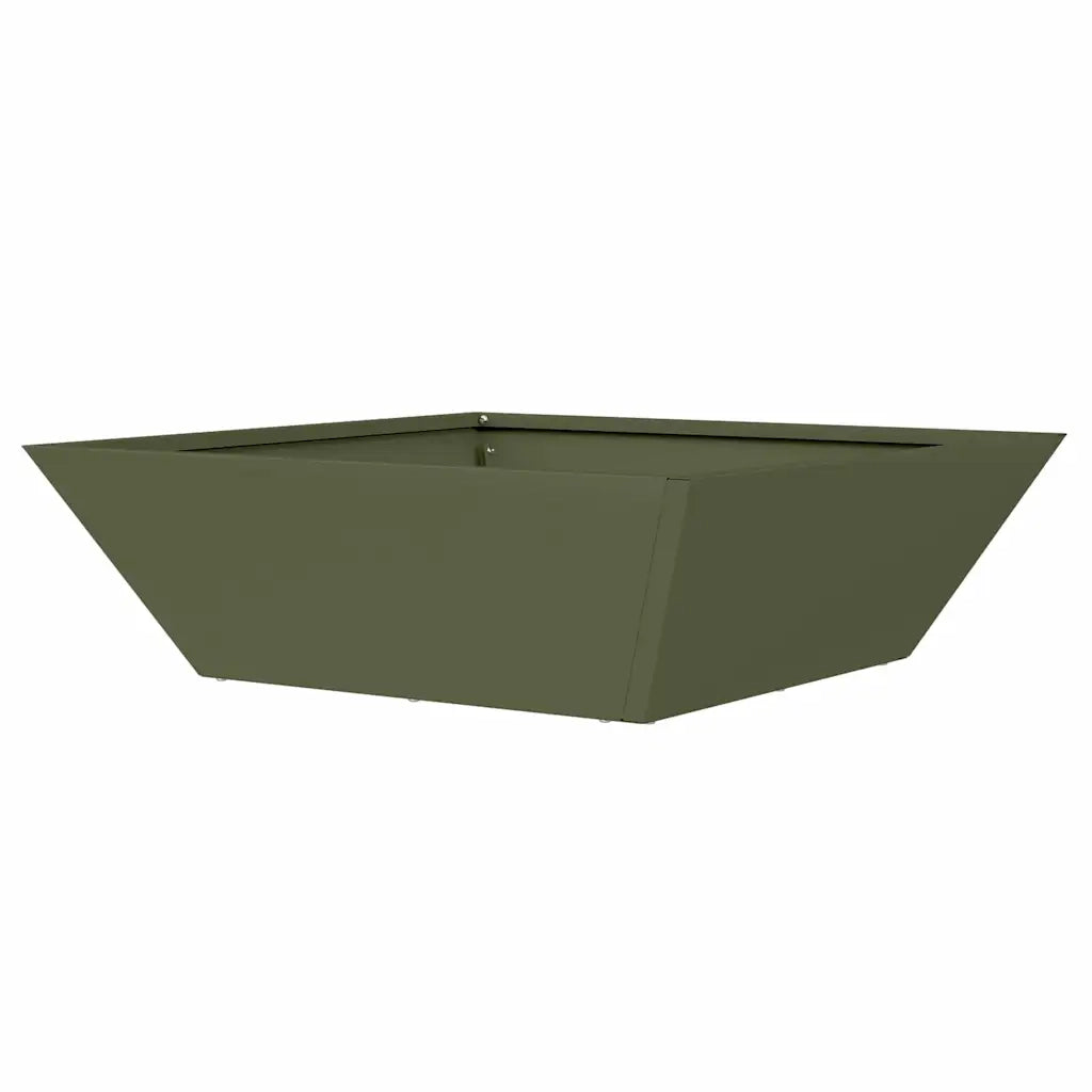 Fioriere | Cassetta per fiori | Vaso da giardino 5 pz Verde oliva 50 x 50 x 15 cm