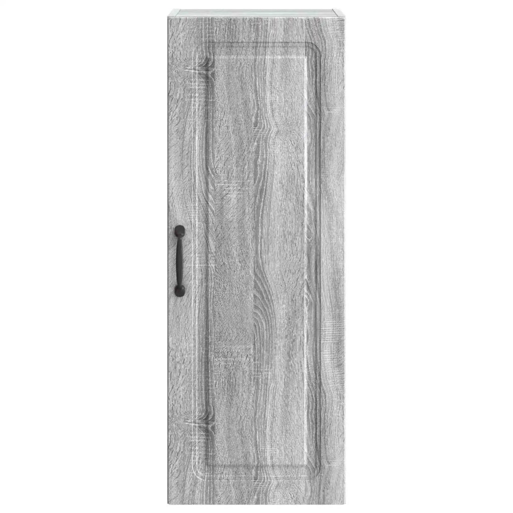Mobiletto a muro Sonoma grigio 33 x 34,5 x 90 cm 899271