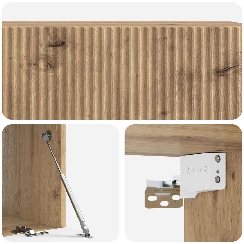 Mobile Porta TV da Muro Rovere Artigianale 98 x 41 x 30 cm