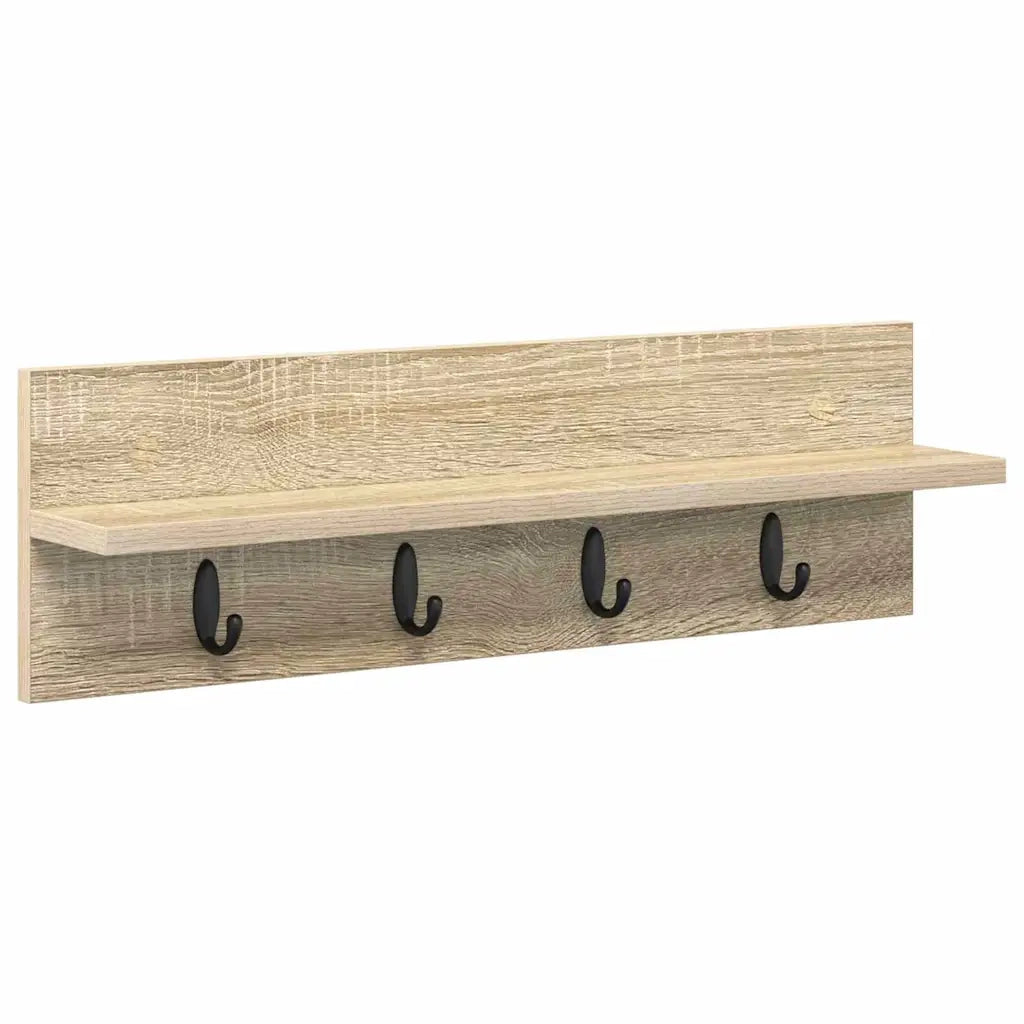 Appendiabiti a muro A parete Rovere Sonoma 60 x 10,5 x 18 cm 874389
