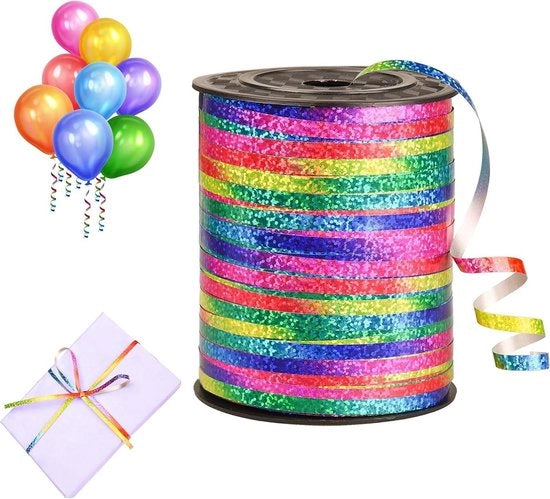 Cadeaulint a 450 metri con nastri arcobaleno per decorazione di matrimonio e regali.