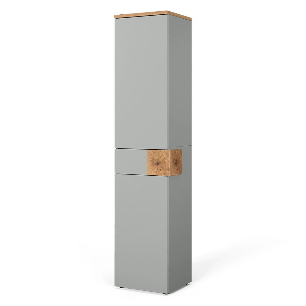 Vicco Armadio per il bagno Grigio/Artisan 40 x 184.2 cm con 2 ante e 1 cassetto