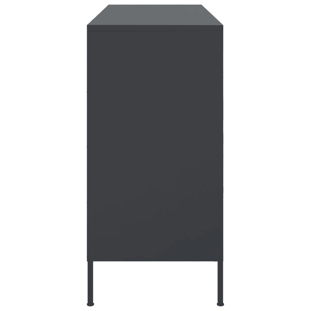 Credenza Antracite 100,5x39x79 cm in Acciaio 843098