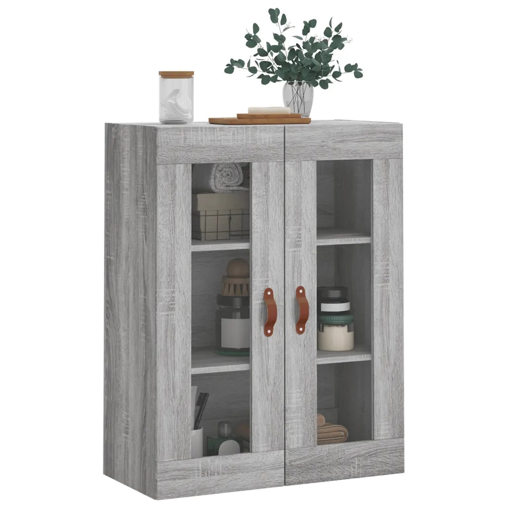 Mobile a Parete Grigio Sonoma 69,5x34x90 cm 828458