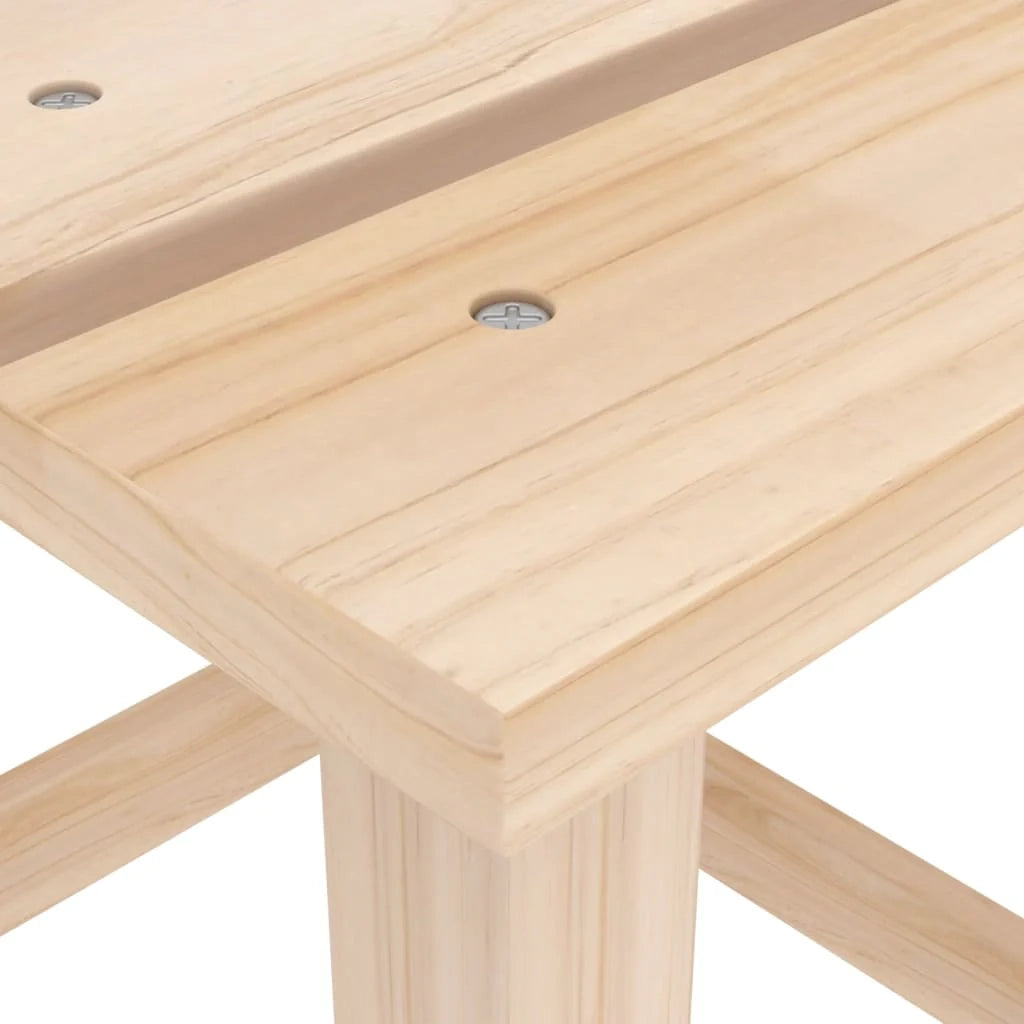 Sedia da giardino Adirondack con tavolo in legno massello di abete 02_0013331