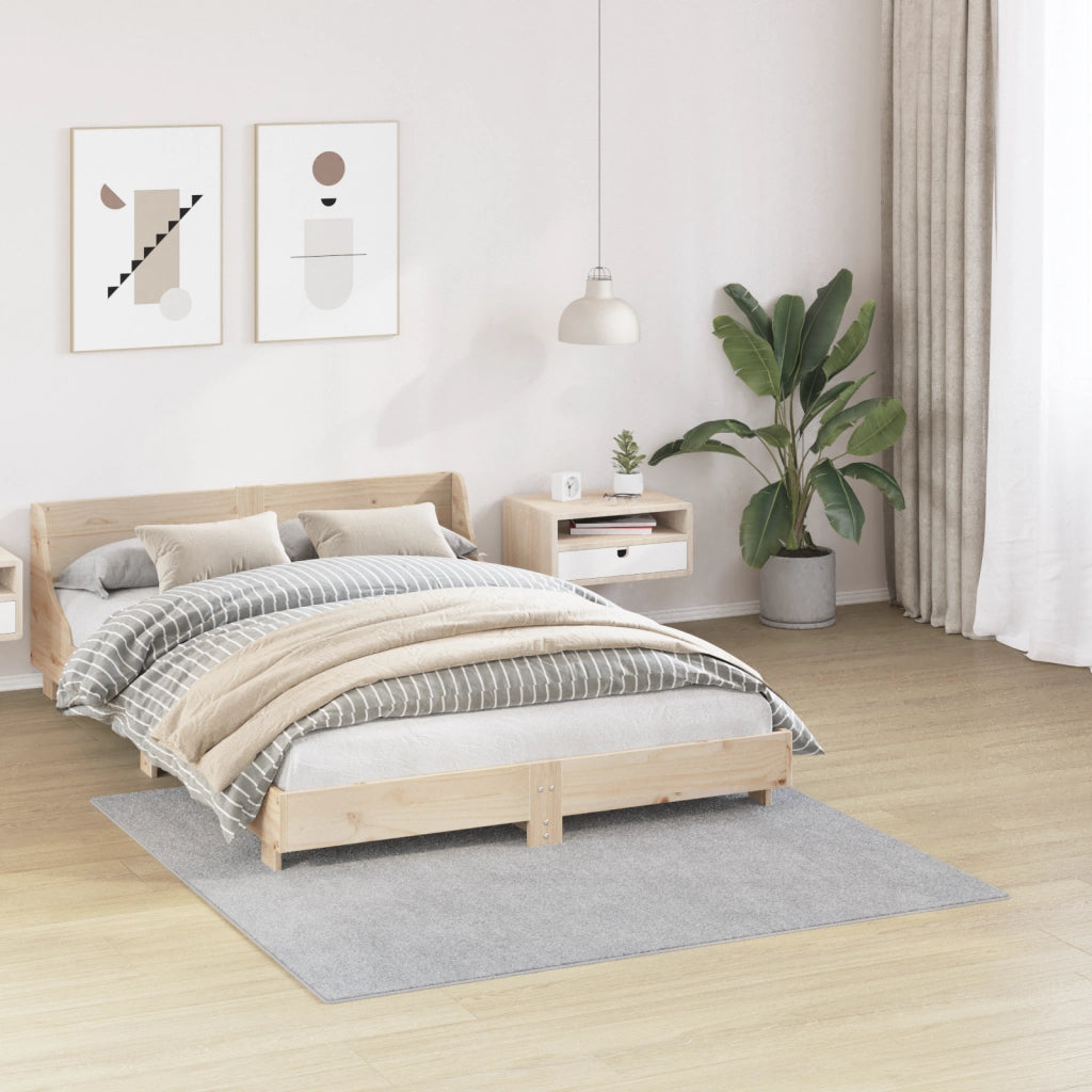 Tappeto Shaggy con retro in lattice Grigio 160x160 cm