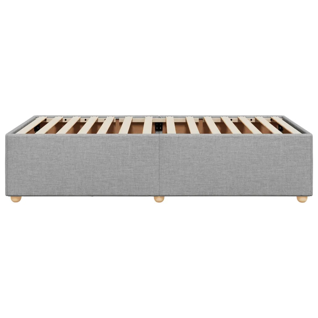 Giroletto senza Materasso Grigio Chiaro 100x200 cm Tessuto