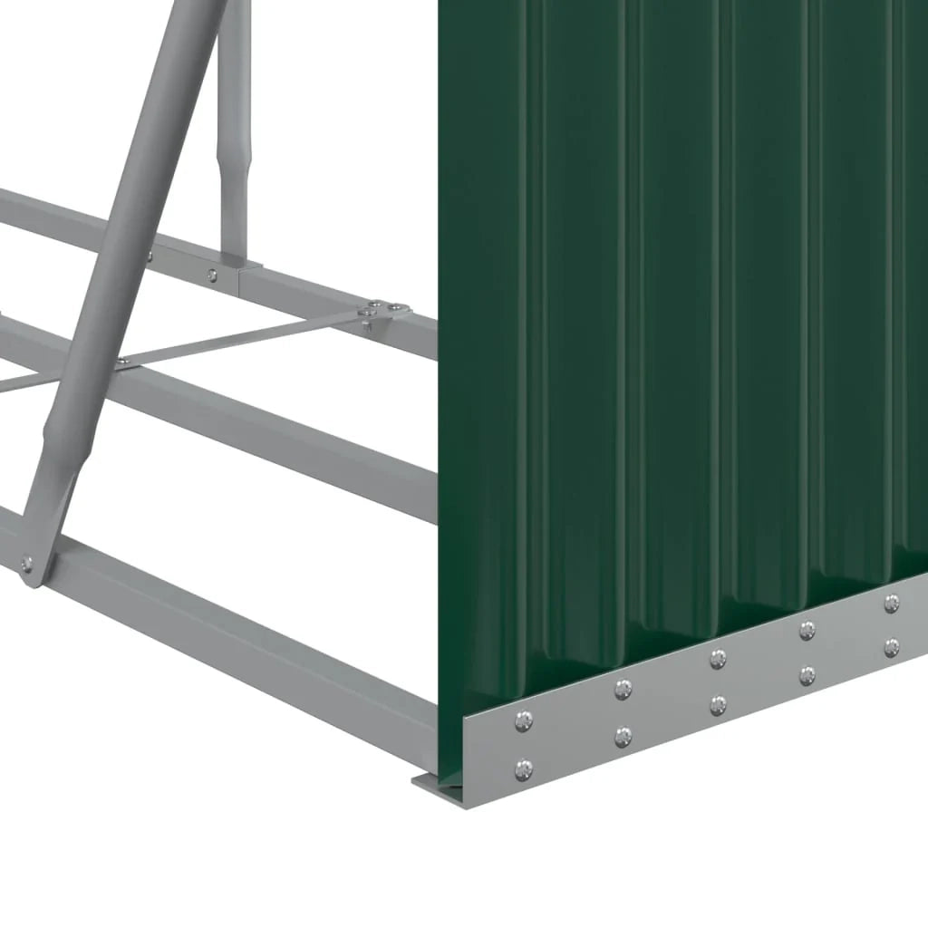 Portalegna 234 x 45 x 100 cm acciaio zincato verde 02_0043768