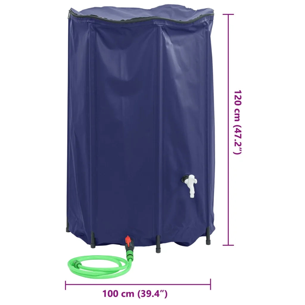 Serbatoio Acqua con Rubinetto Pieghevole 1000 L in PVC CFW6050041