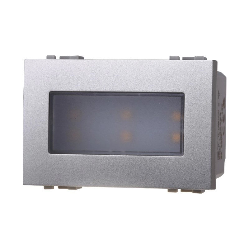 Lampada Led Segnapasso 3P 220V Grigio 3000K Compatibile Con Bticino Living International