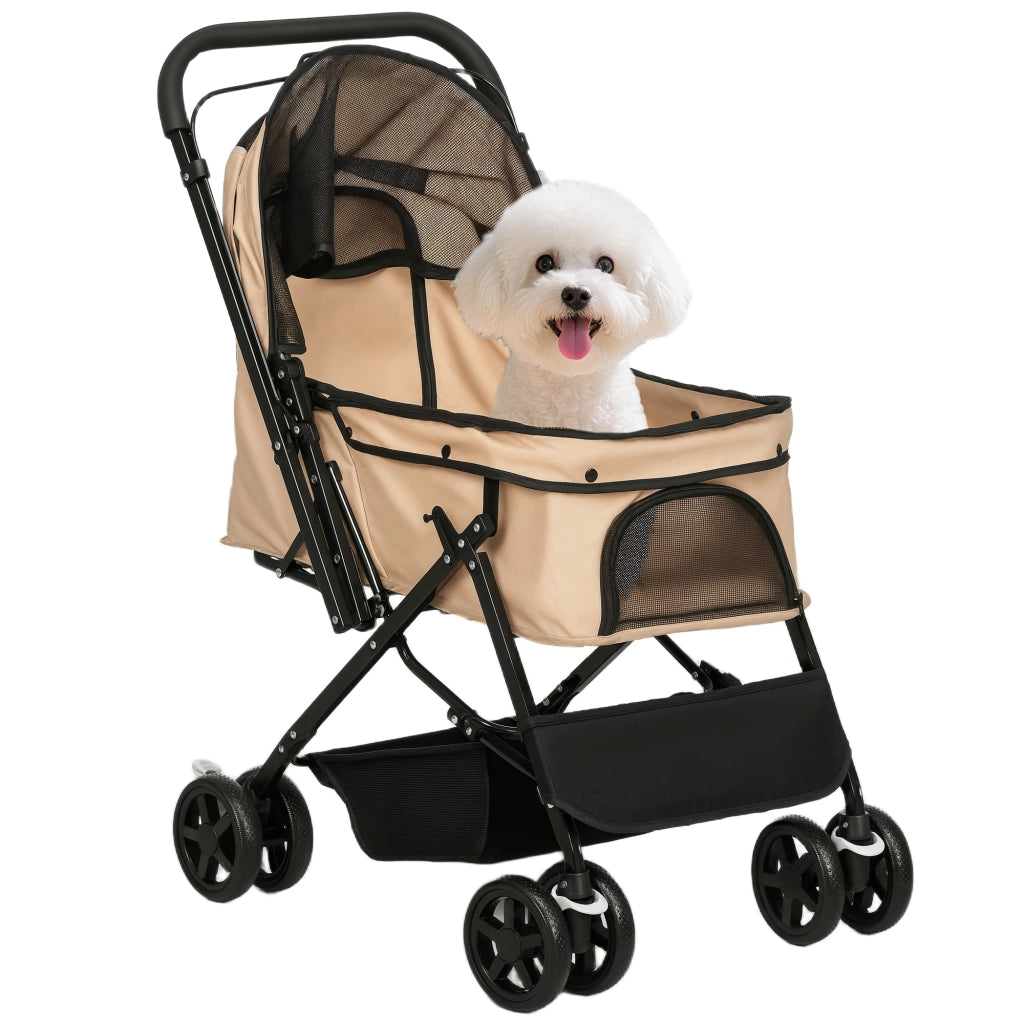 Casetta per Cani con Cestino e Sicurezza ¨C Zephmum ¨C 76.5x52x95cm Marrone