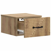 Mobiletto da notte a muro Rovere Artigianale 34,5 x 33 x 20 cm 898613