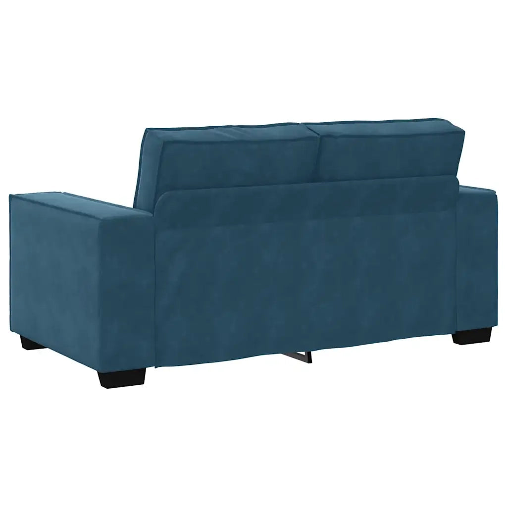 Divano a 2 Posti-Sofa 2 Posti Blu 120 cm in Velluto 266833