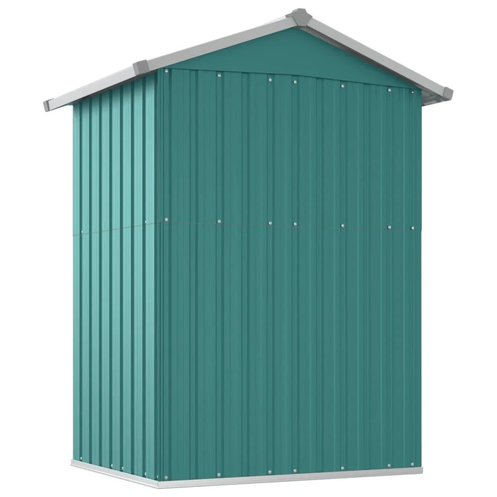Casetta da giardino cabina ripostiglio casetta da esterno robusta casetta per attrezzi 126 x 97,5 x 177 cm acciaio zincato verde 02_0022345