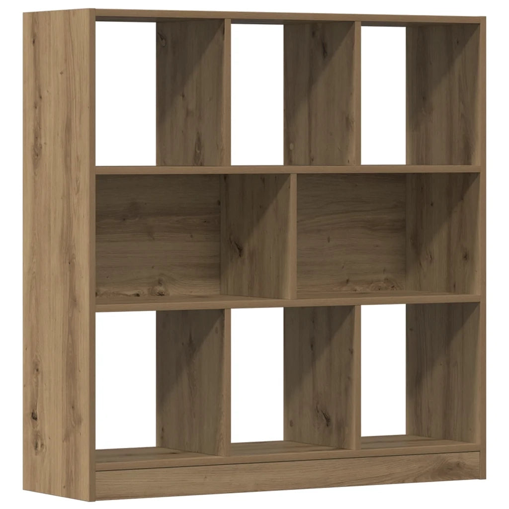Libreria-Scaffale per Libri-Mobile di Stoccaggio Rovere Artigianale 97,5x29,5x100 cm Legno Multistrato