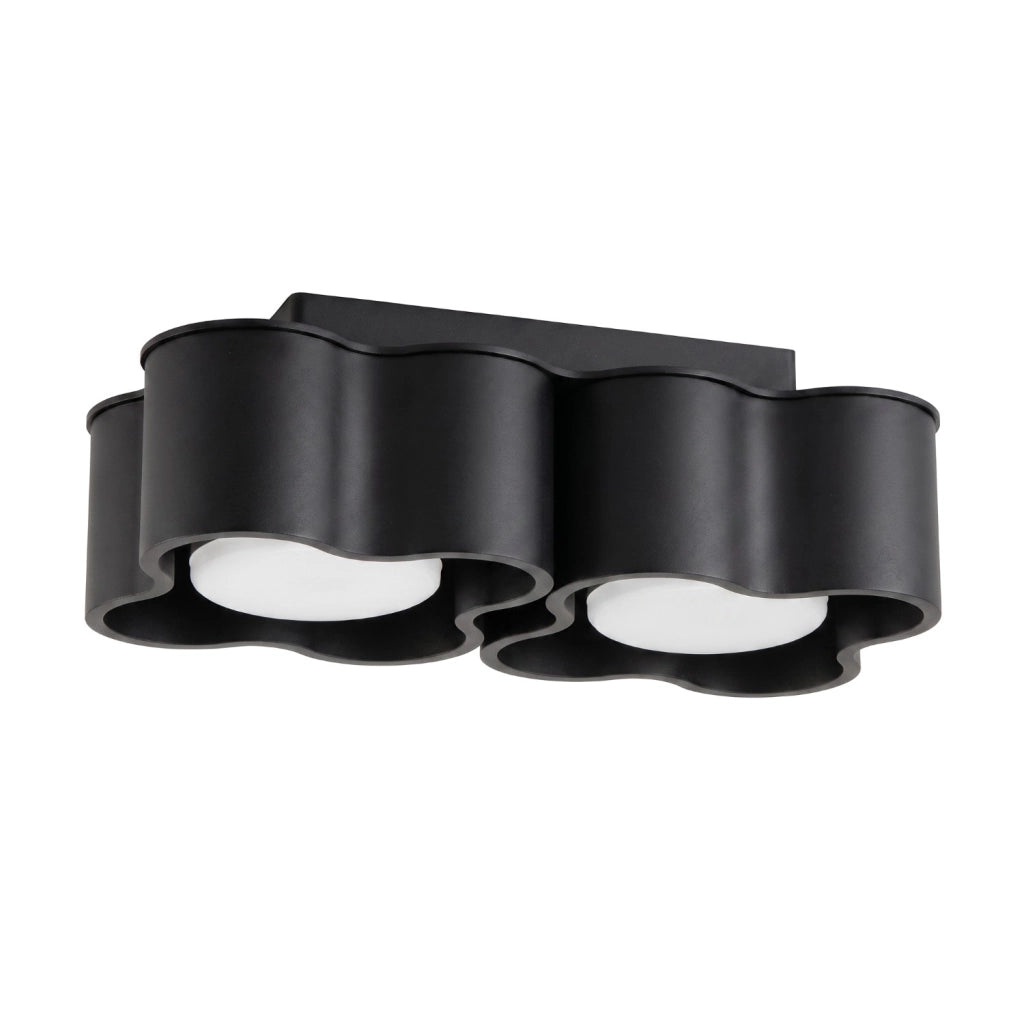 Plafoniera OVIO 2 nera Gx53