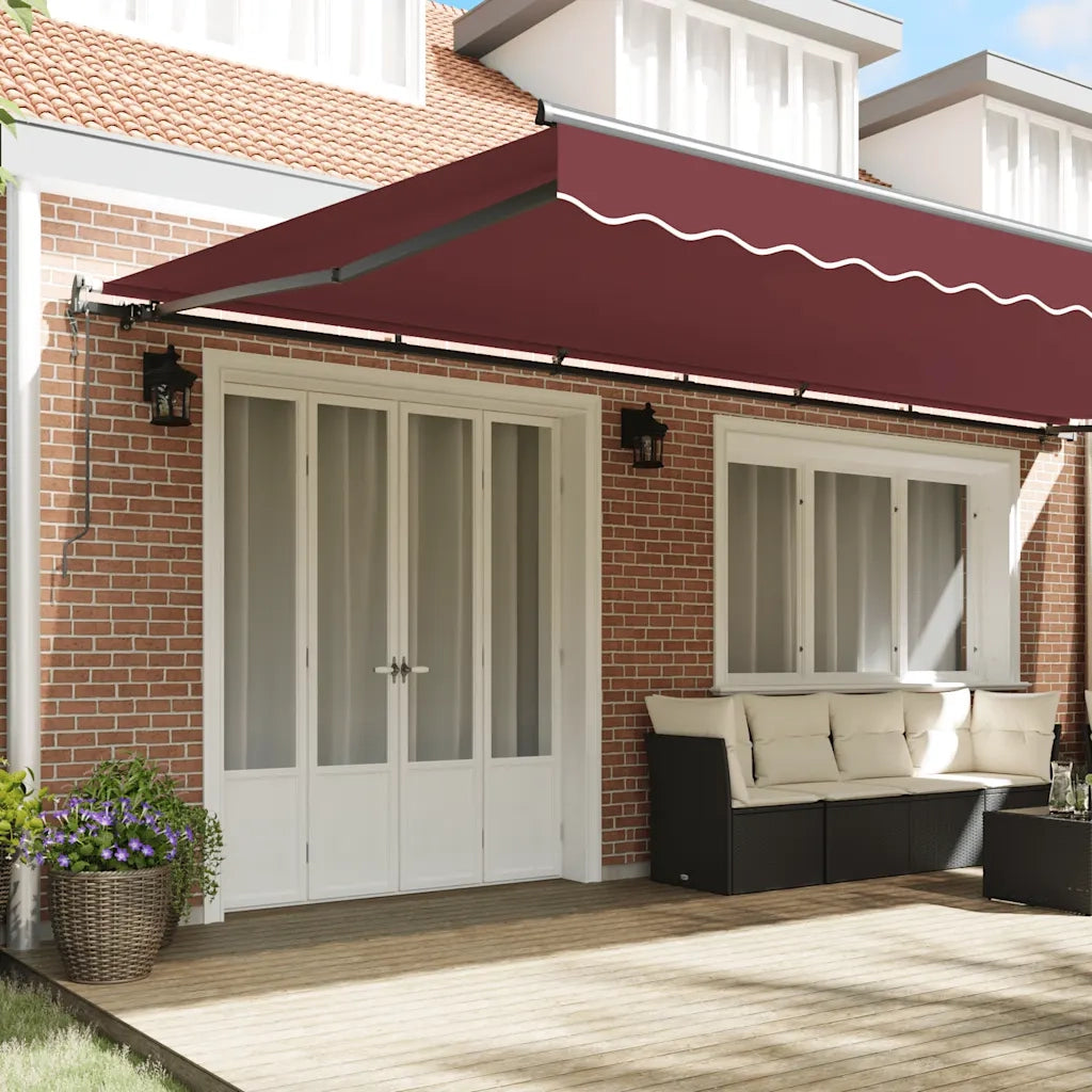 Tenda da Sole Retrattile Automatica Bordò 600x300 cm 3310201