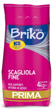 4pz linea briko scagliola fine per riparazioni e stuccatura da kg 4 cod:ferx.95792