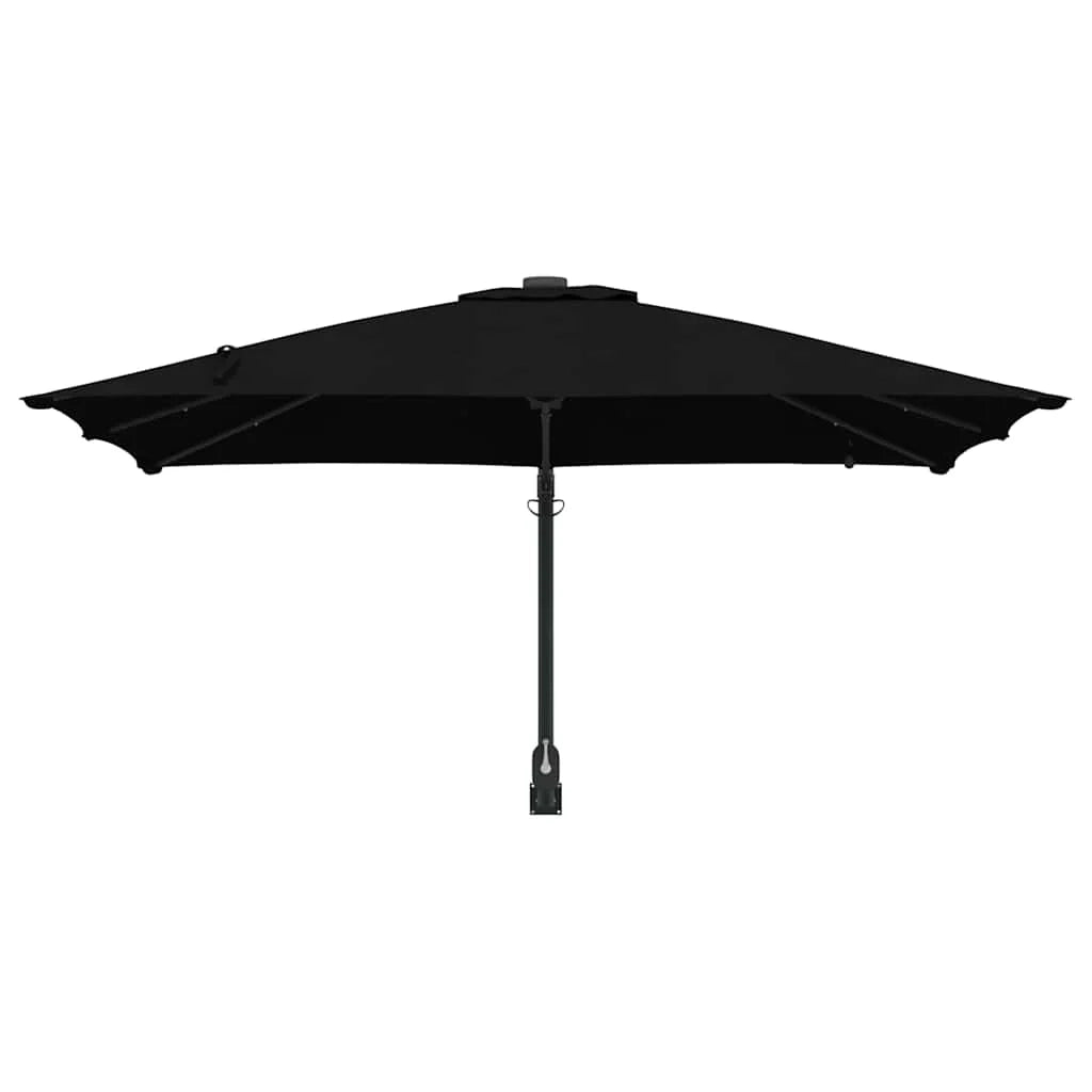 Ombrellone da giardino inclinabile dal design moderno 248,5 x 247,5 x 160 cm poliestere nero 02_0058656